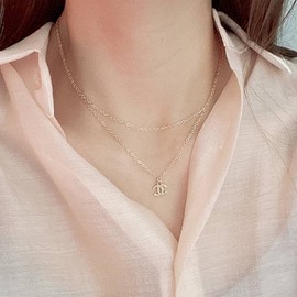 14k Necklace Daily Women’s Simple Chain Silver Necklace 41cm Gold (Yellow Gold) / 14k목걸이 데일리 여자 심플 체인 은 목걸이 41cm  골드 (Yellow Gold)