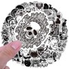 Black White Horror Gothic Stickers 100 Pieces for Water Bottles,