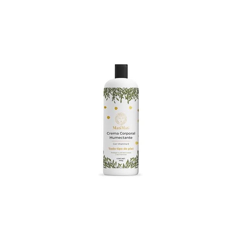 Crema Corporal Humectante Con Vitamina E MatiMati- Para manos, Nutritiva,