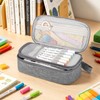Double Layer Large Big Capacity Pencil Case Pouch Bag with