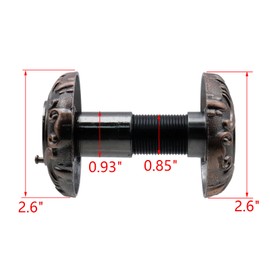 Savagrow Red Bronze Door Viewer with Rotating Cover, Metal 220 Degree Wide Angle Peep Eye Hole, Fits 2-2/3" to 4-1/8" Front Doors