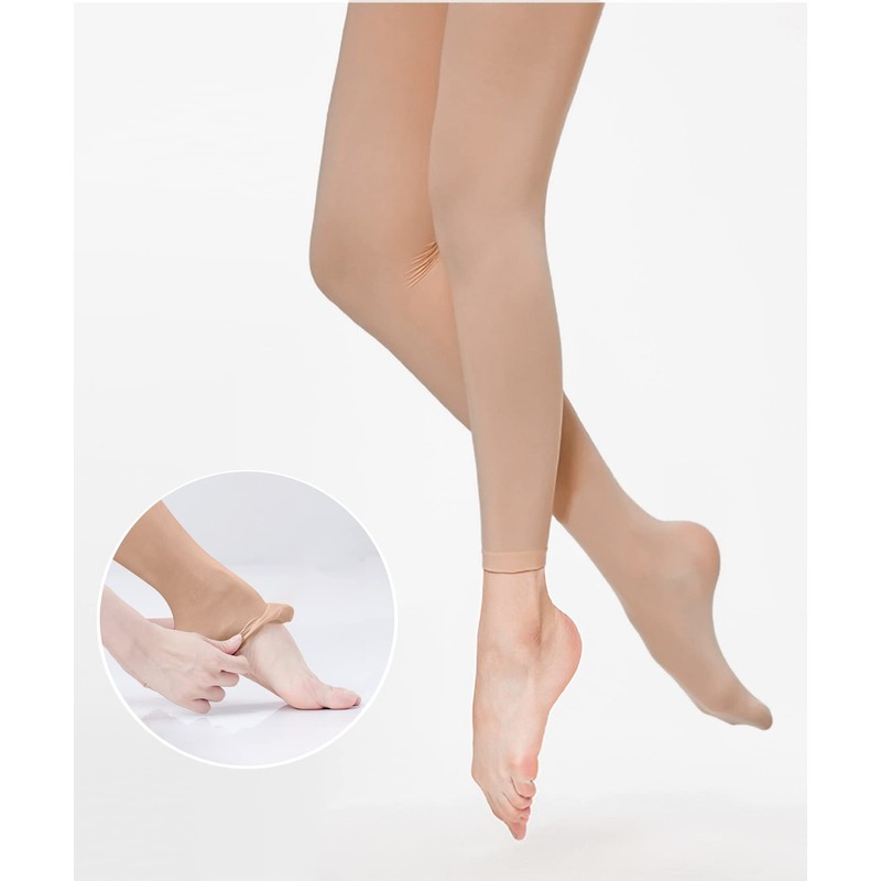 Danswan Mallas de ballet para niñas sin pies, leggings de