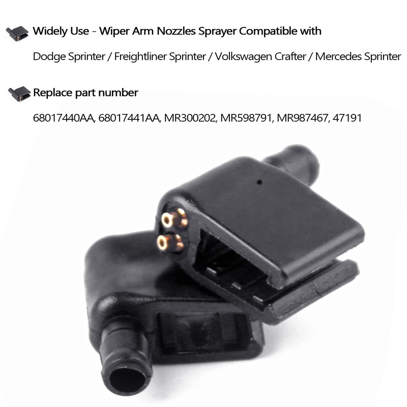 Xislet Upgraded 2 Pack Aimable Brass Windshield Washer Wiper Arm