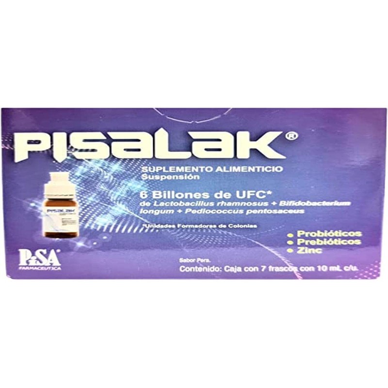 PISALAK Probióticos con Fibra Suplemento Alimenticio 30 Cápsulas