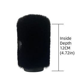 Microphone Wind Muff Pop Filter For Sennheir MKE600 Shotgun Microphone Cover windscreen Deadcat For Rode Ntg4 NTG5 shield Headset microphone windscreen For Sony Ecm-XM1 ECM673 674 ECM NV1 (Black)