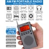 ZHIWHIS Portable Radio, AM FM Stereo Receiver, DSP Small Pocket