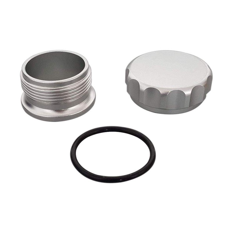 VideoPUP 2inch Aluminium Alloy Oil Fuel Tank Cap,Silver Weld On