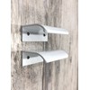 Tsnamay 2Pcs 1.97" White Arc Surface Pull,White Edge Pulls Furniture