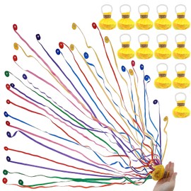 12 pcs Confetti Popper Hand Throw Streamers, No Mess Colorful Streamer Poppers, for Baby Shower, Party Celebrations, Wedding, Birthday (Yellow)
