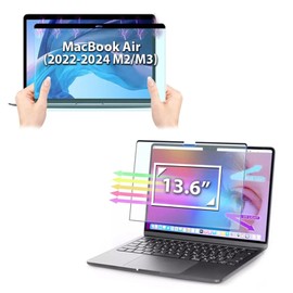 AJPARTS UK Magnetic Anti Blue Light Screen for mac book Air 13.6 Inch (2022-2024, M2, M3) Model: A2681 A3113, Removable Matte UV Blocker Eye Protective Screen Protector Film for 13.6Inch Mac Laptop