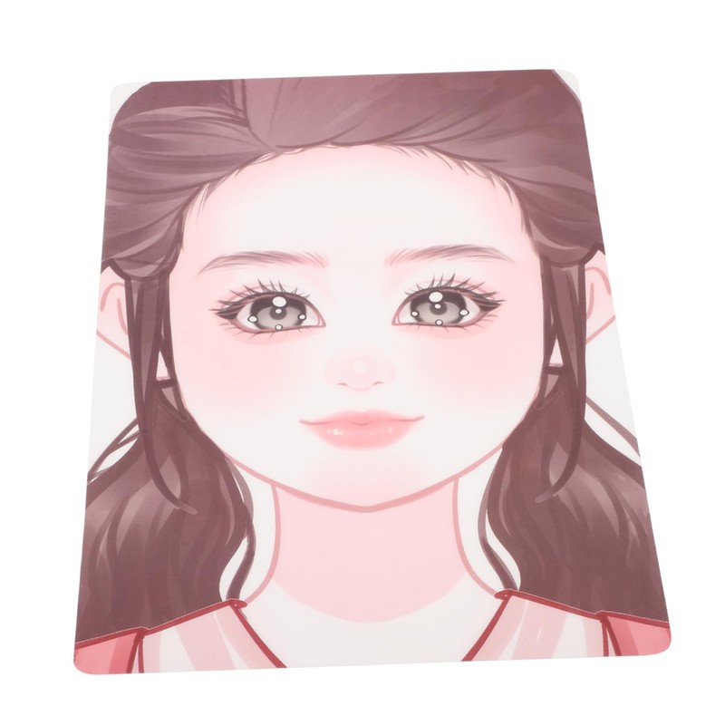 STOBOK 2sheets Reusable Face Painting Practice Board Portable Makeup Template