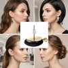 500PCS Clear Silicone Earring Backs Replacements, Soft Rubber Safety Earring