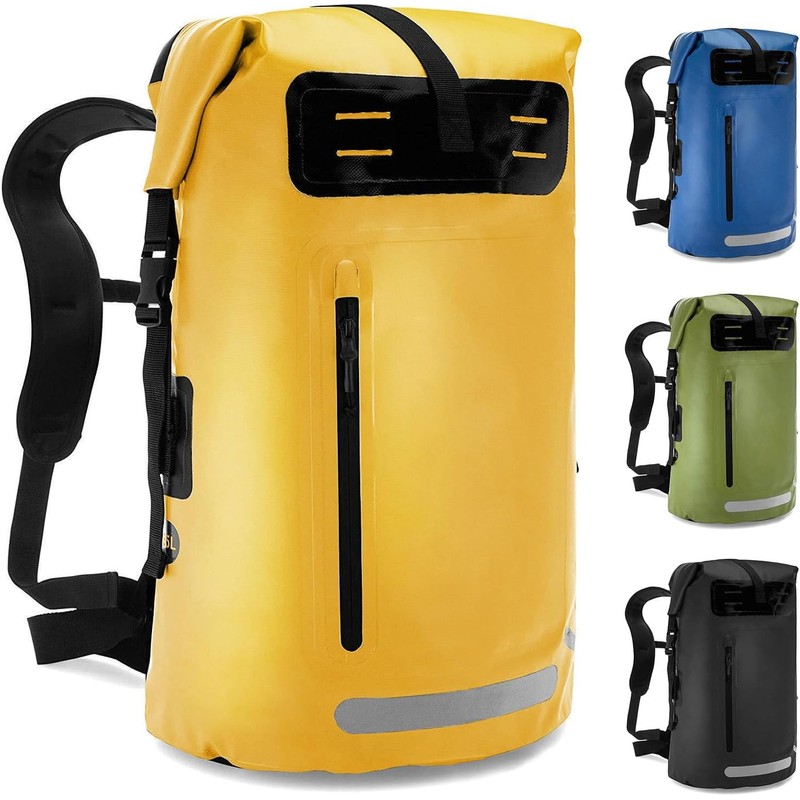 Mochila Impermeable, Bolsa Seca Enrollable Resistente para Kayak, Rafting, canotaje