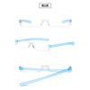 VEVESMUNDO Randlos Lesebrille mit Etui Damen Herren Mini Lesehilfe Sehhilfe