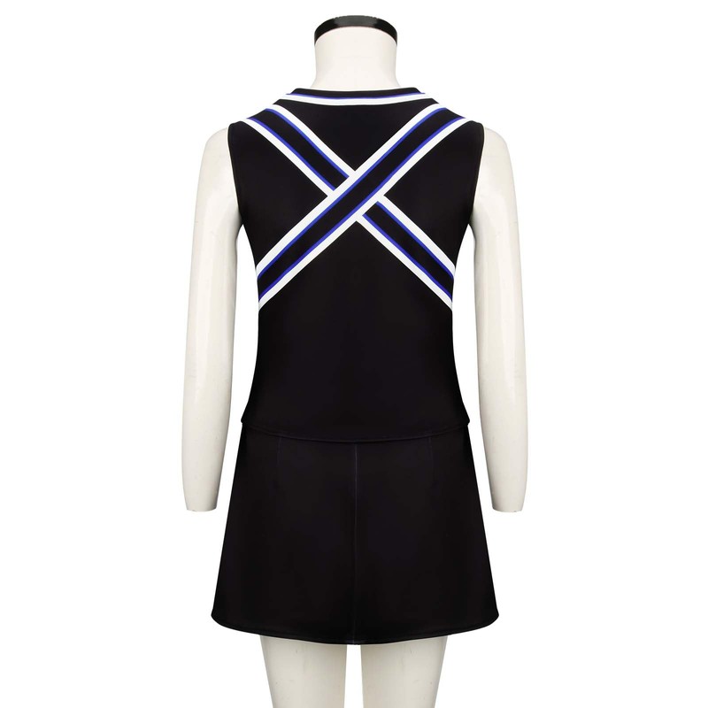 Torpwore Women's Cheerleading Uniforms Sleeveless Top Split Skirt RAVENS Uniforms