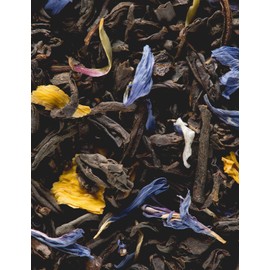 Dammann Freres Loose Leaf, Jardin Bleu, Premium Gourmet French Black Tea, Blend Strawberry, Rhubarb Flavors, 3.52 Ounce Tin