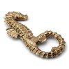 NKlaus Maritime Bottle Opener Seahorse Brass Gold 5 x 12