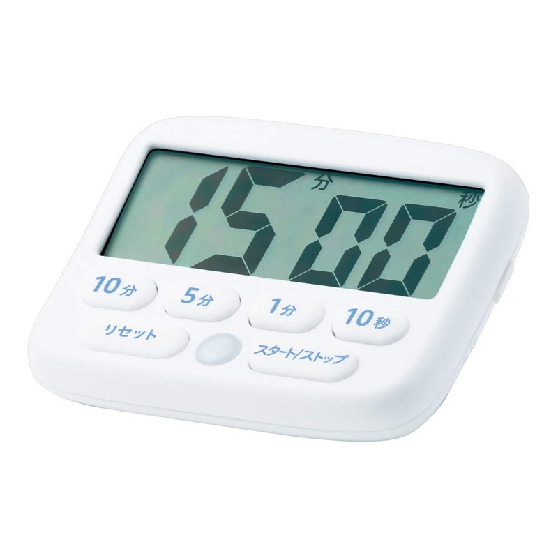 Sonic LV-3051-W Digital Timer, Toki Suppo, Light Up Notifications, White