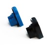 HOLZER 6 x mounting sockets, built-in socket, IP44, black, self-closing