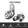 inBovoga 6 Pack Cabinet Locks with Key, 1-1/8" Cam Lock,