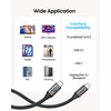 Silkland 80Gbps USB 4 for Short Thunderbolt 5 Cable 1.6FT,