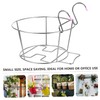 Abaodam Stainless Steel Hanging Flower Pot Rack Durable Planter Holder