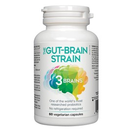 3 Brains 3 Brains The Gut-Brain Strain Probiotic, 10 Billion CFU, 60 vcaps
