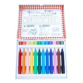 Sakura Crepas Colored Pencils, Handless Coupy Pencils, 12 Colors, 10 Count, FYS12(10)