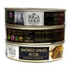Riga Gold Smoked Sprats in Oil 5.64 oz pack of