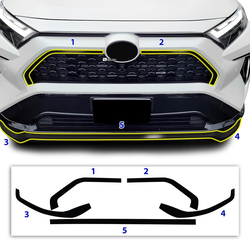 BOGAR TECH DESIGNS for Toyota Rav4 Prime 2019-2025 Front Chrome