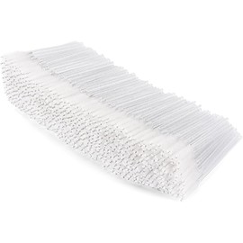 Tbestmax Varitas de Rímel Desechables de 500 Piezas, Cepillo de Spoolies de Cristal para Extensiones de Pestañas, Cepillos de Cejas para Pestañas Spooly, Aplicador de Varita de Pestañas, Kits de Maqui
