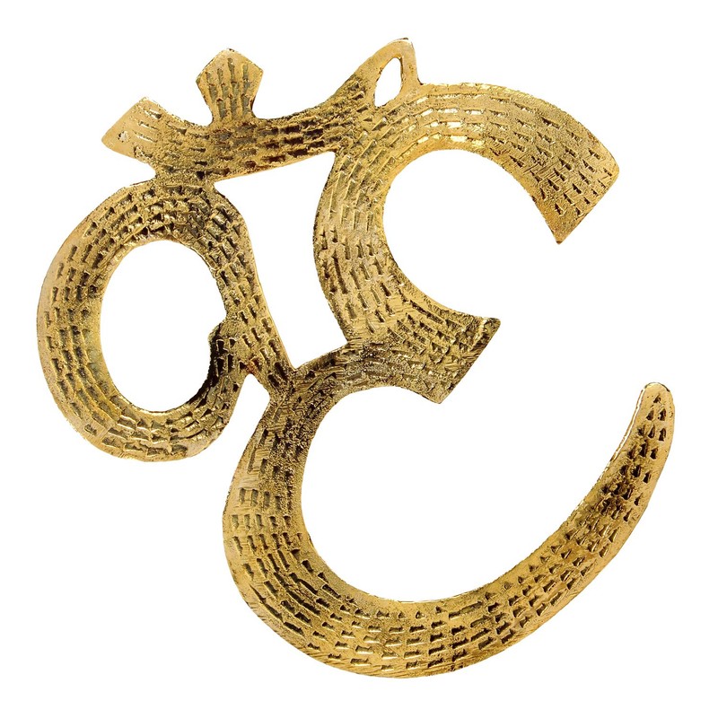 Zap Impex Hanging Brass Om Collectible Decorative Figurine Gift 17