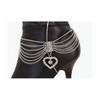 Alwasytyle4you Women Silver Metal Chain Boot Bracelet Shoe Anklet Heart