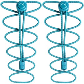 CampTeck Shoe Laces with Quick-Release Fastener, Elastic Shoelaces with Quick Lacing System – 1 Pair, turquoise