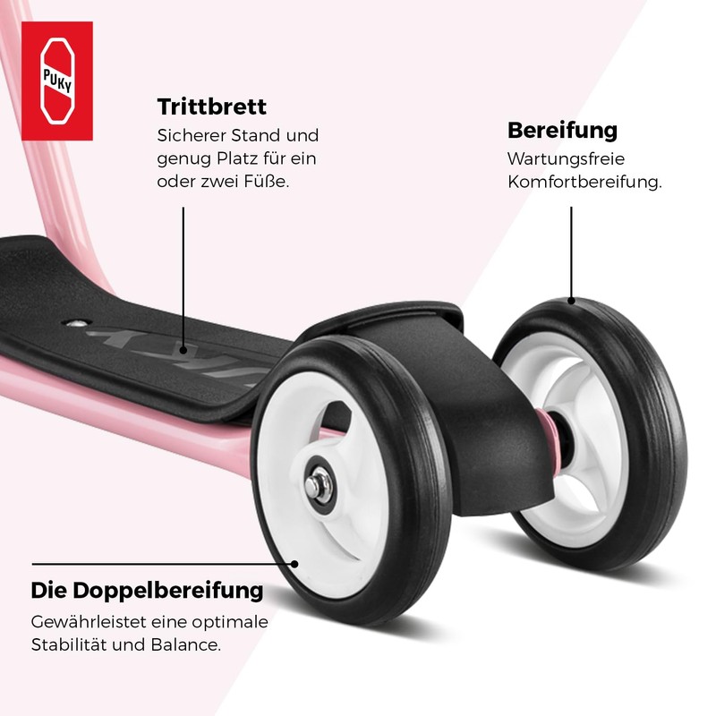 Puky R1 Scooter, Safe Scooter for Children from 2 Years,