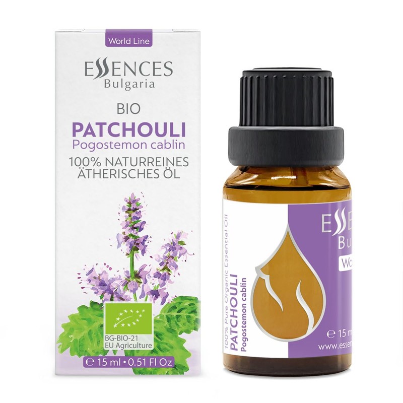 Essences Bulgaria Organic Patchouli Essential Oil 15 ml | Pogostemon