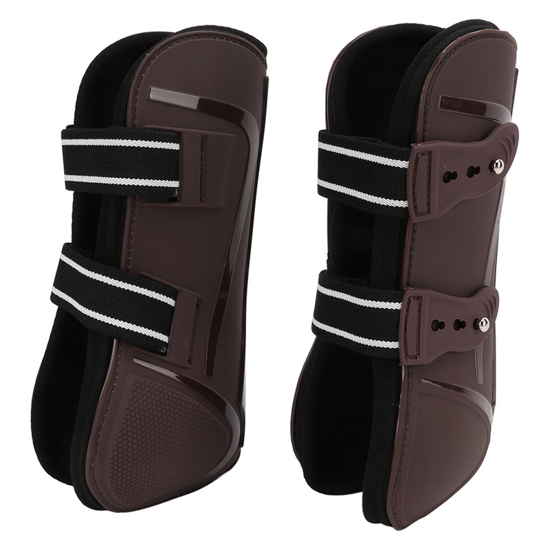 Horse Leg Guard PU Shell Elastic Breathable Protective Horse Boots