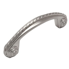 Cosmas® 4114SN Satin Nickel Rope/Scroll Cabinet Hardware Handle Pull - 3" Inch (76mm) Hole Centers
