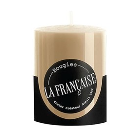 Bougies La Francaise - French Made Votive Candle - Made in France, Taupe Color, +/- 12-Hour Burn Time - 1.50 x 1.96 inches