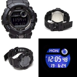 CASIO G-SQUAD GBD-800-1B G-SQUAD Bluetooth Smartphone, Black, Men's Watch, Workout, Training, Exercise, Smartwatch, Phone Possible, Black, Casual