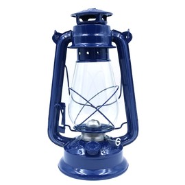 CENPEK 30 cm Vintage Sturmlaterne Lichter Öllampe brennende Laterne Retro Petroleumlampen klassische Öllampe Tischlaternen für Zuhause, Garten, Camping, Zitronengras – Blau