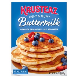 Krusteaz Original Pancake Mix Light & Fluffy Complete Buttermilk, 32 Ounce (Pack of 6)