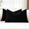 JOTOM Set of 2 Cushion Covers 30x50 cm Soft Chenille