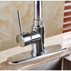 Chromed Long Ellipse Deck Hole Cover Plate Bathroom Kitchen Sink