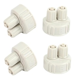 Taicols Set of 4 Aquarium Fish Tank Bottles - Aquarium Plant Lids Tool and Bottle Stopper for Plants