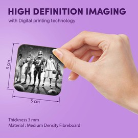 1 x Square MDF Fridge Magnet - Sports Football Basketball Team Game 43581