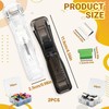 2 PCS Portable Binder Clip Stapler with 100 PCS Reusable
