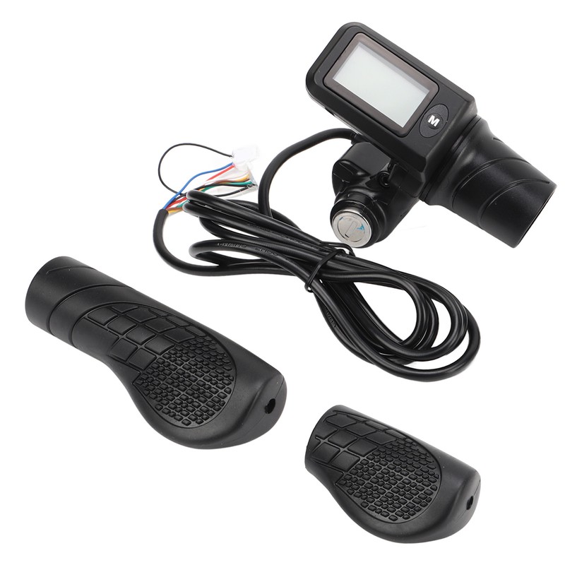 805 LCD Display Panel Throttle Grip Set Electric Bike Scooter