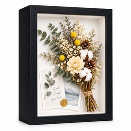 3D Shadow Box Frame 8x6in, 3 cm Deep Display Frame with Acrylic Clear Front
