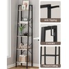 Hzuaneri Ladder Shelf, Bookshelf Bookcase, Freestanding Corner Storage Shelve with